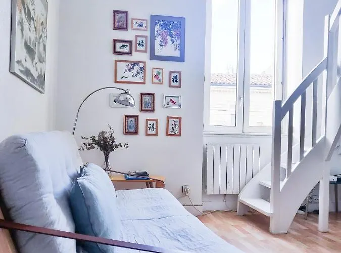 Apartamento Duplex Lumineux Avec Bureau Separe Dans Le Centre Bordéus